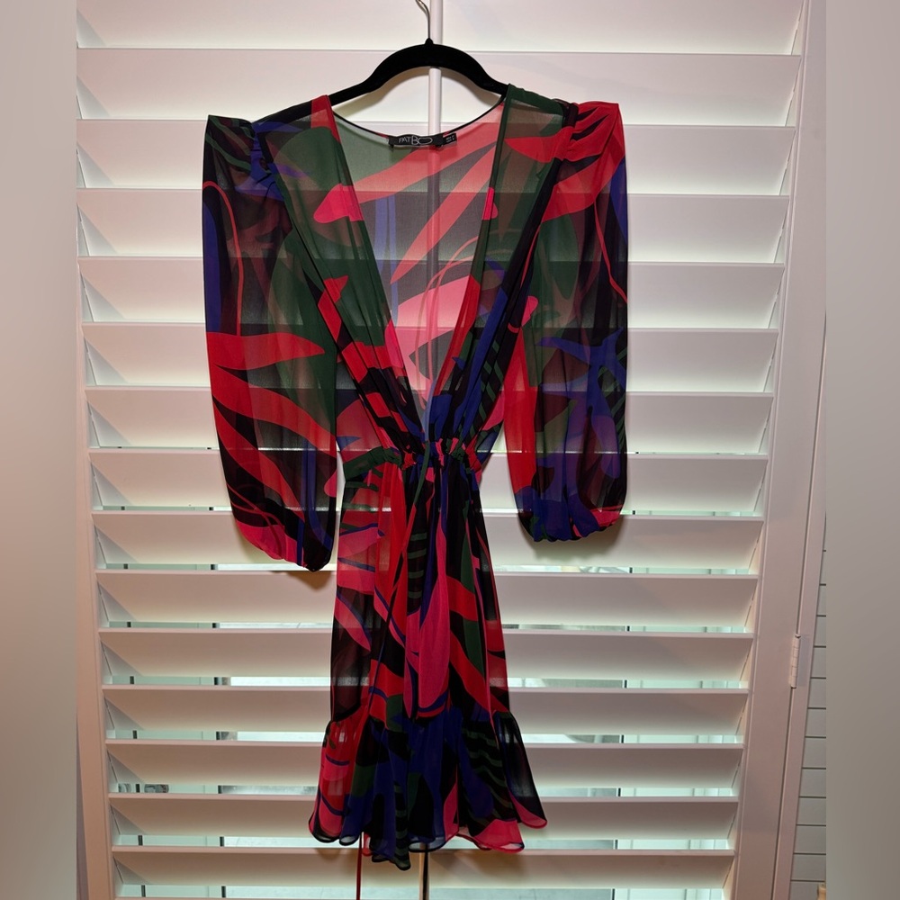 PatBo Tropical Print Cover-up
